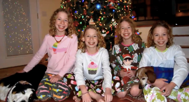 The famous laughing quadruplets have grown up.  This is what they are now