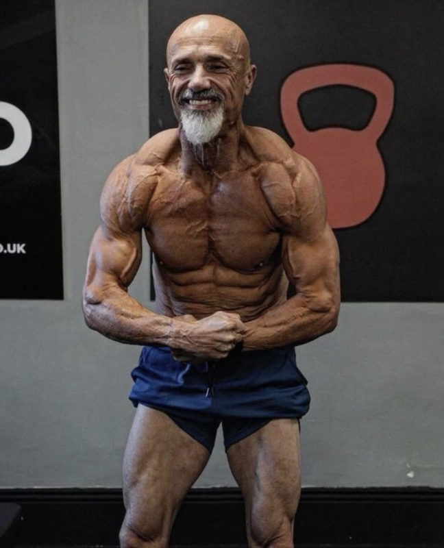 A 60-year-old man became a muscular athlete in just one year