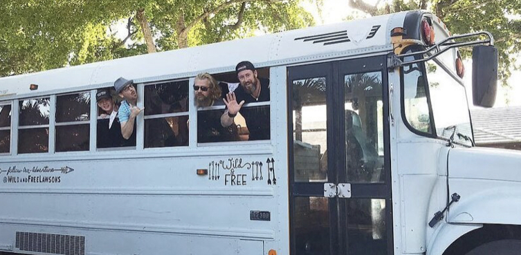 A close-knit family travels across America in an old school bus
