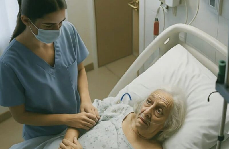 Die Ärzte gaben der alten Frau nur noch wenige Stunden zu leben, und in diesen letzten Stunden war nur eine Krankenschwester in der Nähe: Doch plötzlich bemerkte sie etwas Seltsames an der Patientin.