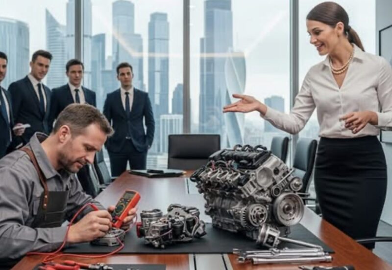 CEO verspottete einen armen Mechaniker: „Repariere diesen Motor und ich heirate dich“ – Dann tat er es …