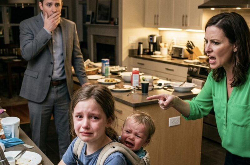 Um 15 Uhr, mitten in einer wichtigen Firmenbesprechung, rief meine neunjährige Tochter schluchzend an: „Papa, bitte komm nach Hause – mein Rücken tut so weh“, nachdem sie zehn Stunden lang gezwungen war, ihren kleinen Bruder zu tragen.