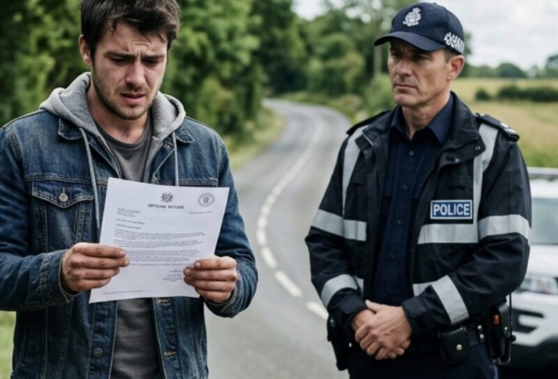 Meine Frau wurde wegen überhöhter Geschwindigkeit angehalten, und nachdem der Polizist ihren Führerschein kontrolliert hatte, forderte er mich auf, auszusteigen. Sein Gesichtsausdruck wurde ernst. „Sie müssen mir gut zuhören, mein Herr.“