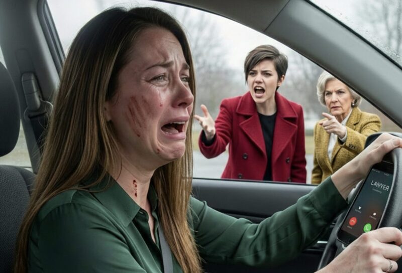 Der Handabdruck meiner Schwester brannte rot auf meinem Gesicht, als ich allein in meinem Auto saß, Blut befleckte meinen Kragen. Zweiunddreißig Jahre, in denen ich ihnen nichts bedeutet hatte, verdichteten sich zu blinder Wut.
