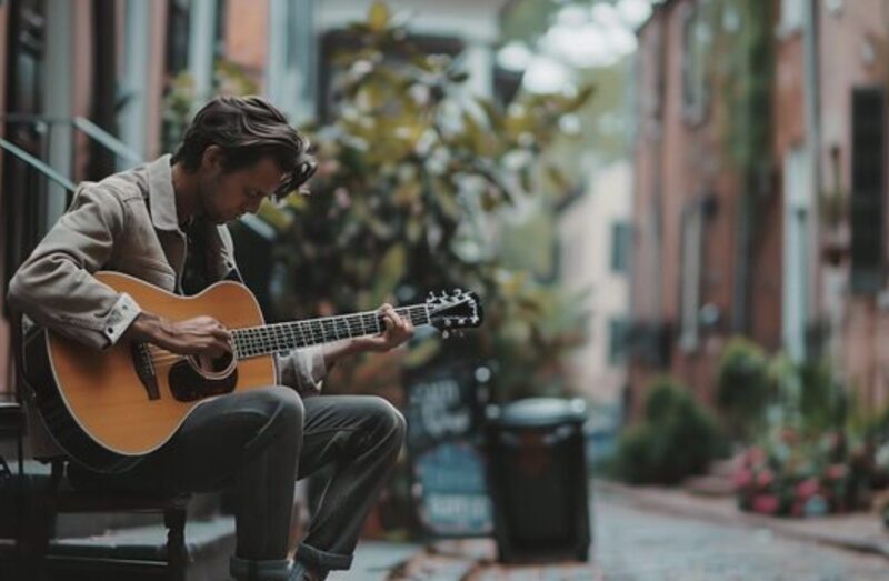 Der mittellose Sänger spielte ein Lied für ein weinendes kleines Mädchen – er ahnte nicht, dass ihre millionenschwere Mutter vom Fenster aus zusah.