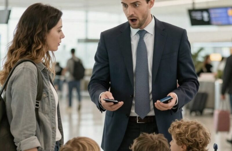 Er sagte mir, ich solle das Baby alleine großziehen – achtzehn Monate später sah er drei Kleinkinder am Flughafen Boston Logan und erkannte, was er verloren hatte.