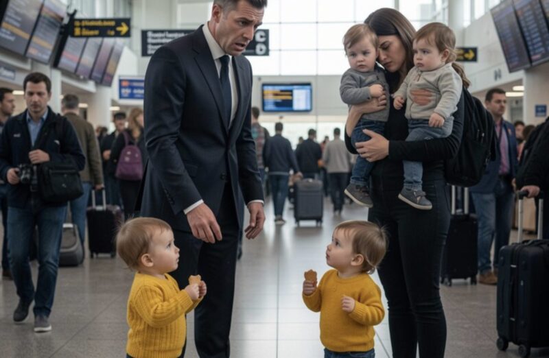 Er sagte mir, ich solle das Baby alleine großziehen – achtzehn Monate später sah er drei Kleinkinder am Flughafen Boston Logan und erkannte, was er verloren hatte.
