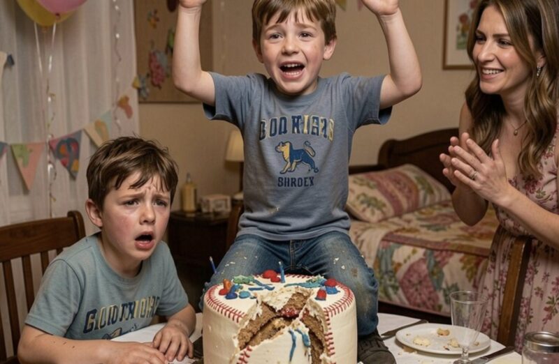 Mein Neffe sprang in die Geburtstagstorte meines Sohnes, als die Kerzen noch brannten. Dann rief er: „Mama hat gesagt, du würdest lachen – und dann kriege ich ein neues iPhone!“ Neunzig Sekunden später stornierte ich alle Zahlungen, um ihr perfektes Leben am Leben zu erhalten …